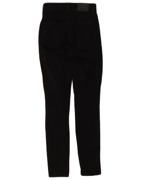 Levi's γυναικείο 721 ψηλό ψηλό στενό τζιν W24 L28 μαύρο βαμβακερό