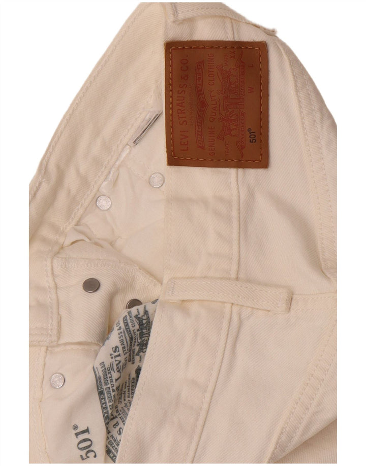 Levi's Womens 501 Straight Jeans W26 L26 Λευκό