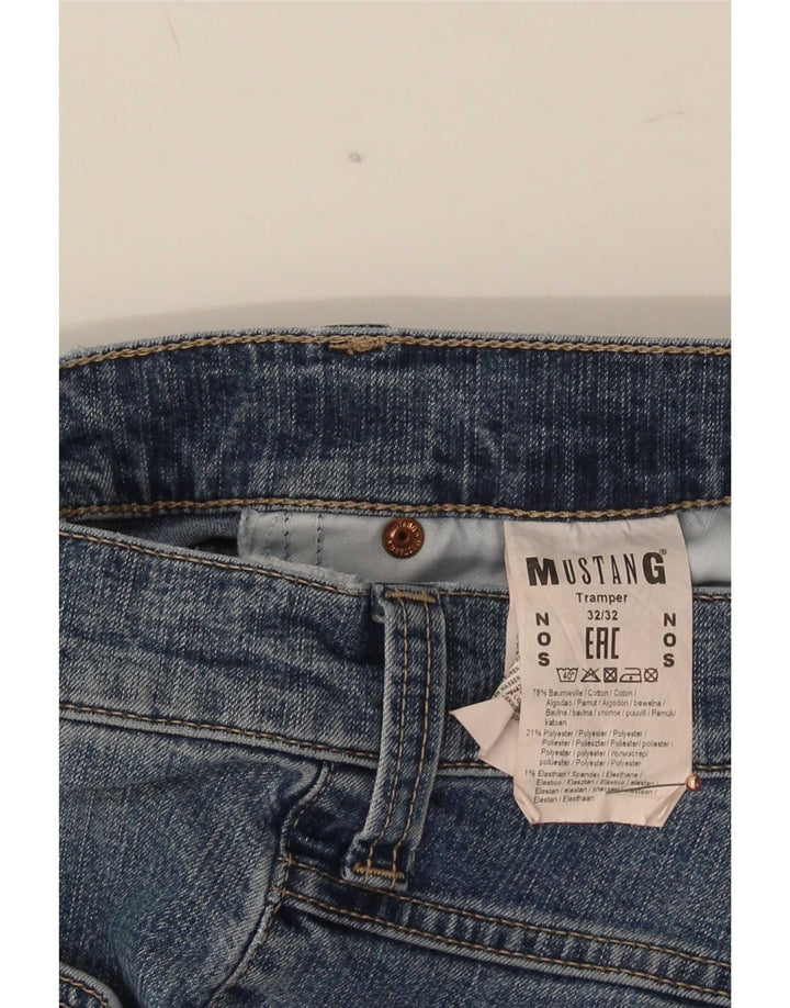Mustang Ανδρικό Tramper Straight Jeans W32 L32 Μπλε βαμβακερό