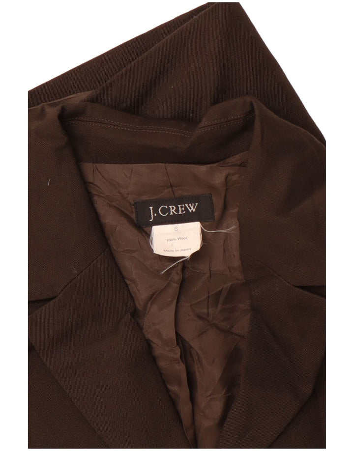 J. CREW Γυναικείο σακάκι με 4 κουμπιά σακάκι US 6 μεσαίο καφέ μαλλί
