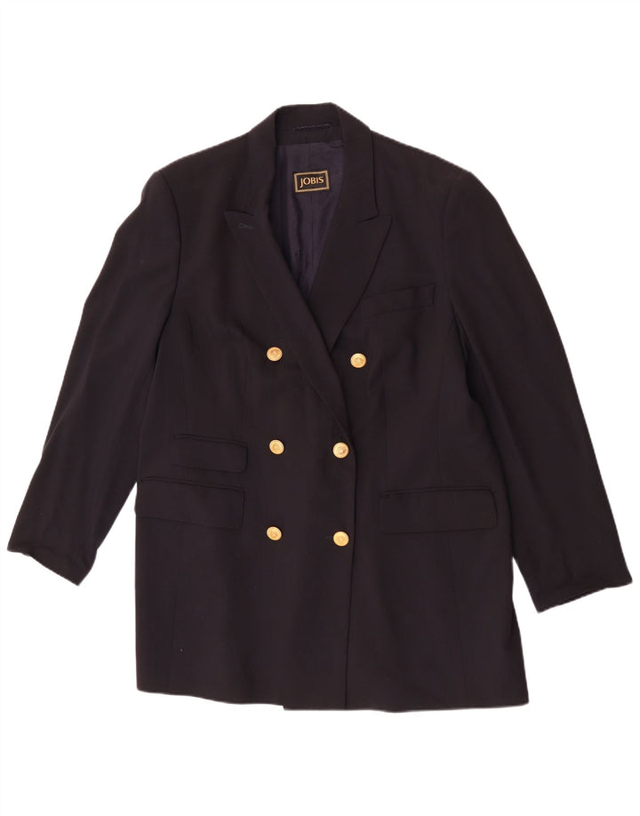 Jobis Γυναικείο Longline σακάκι με διπλό στήθος UK 14 Medium Navy Blue