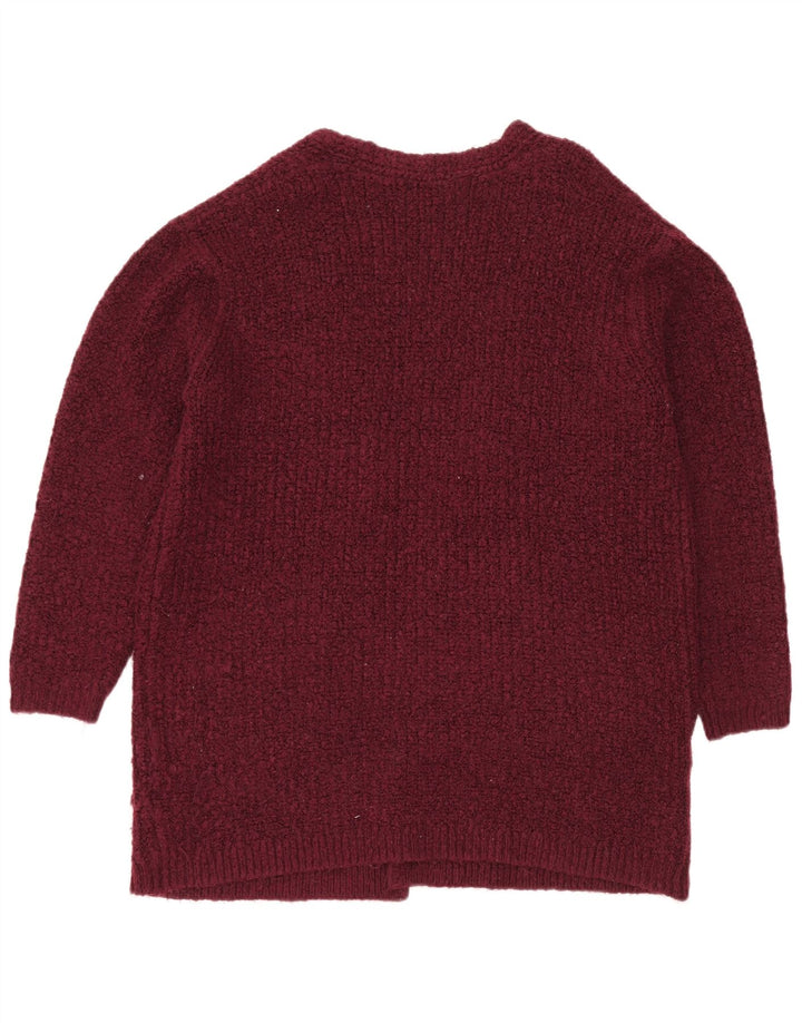Marks & Spencer Γυναικείο ανοιχτό πουλόβερ UK 16 Large Maroon