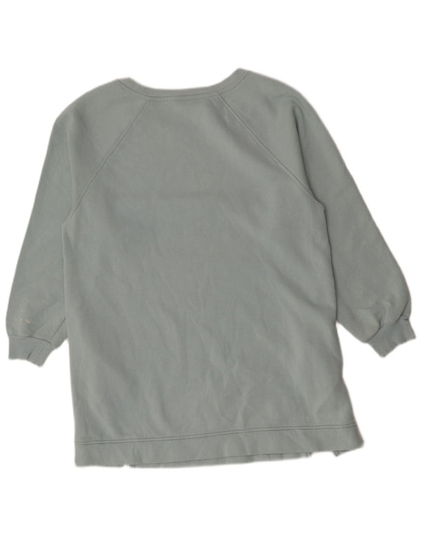 Marks & Spencer Γυναικείο Φούτερ Longline Jumper UK 14 Μεσαίο μπλε βαμβακερό