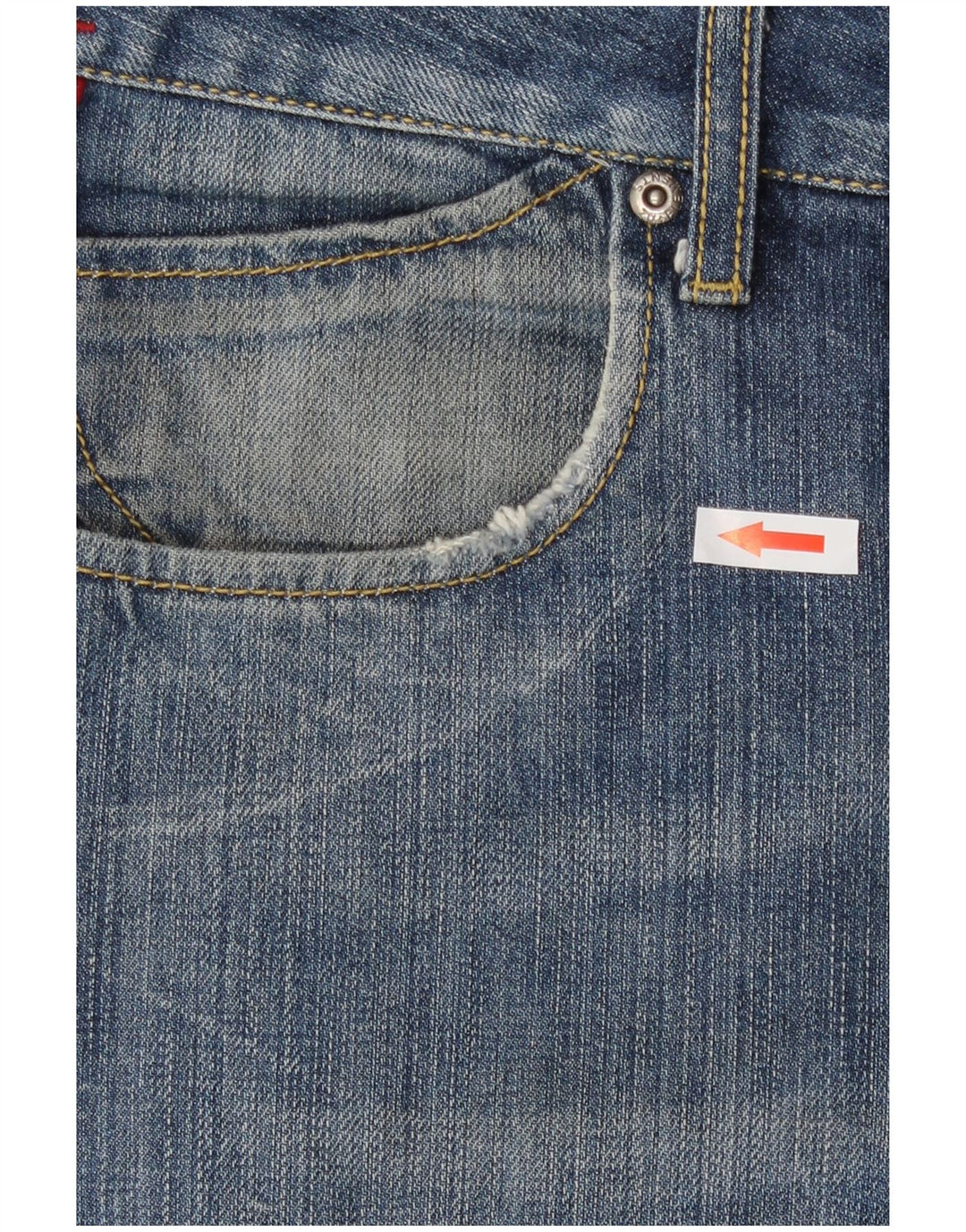 Ανδρικό τζιν Zu Elements Distressed Straight W36 L35 Μπλε βαμβακερό