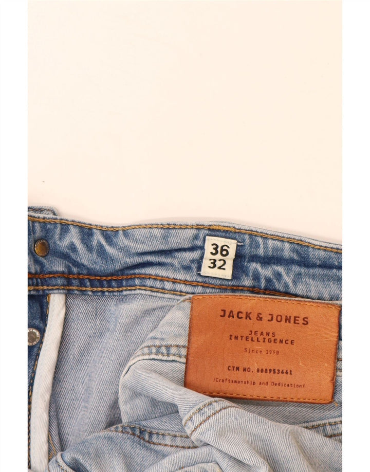 JACK & JONES Ανδρικό τζιν ίσιο W36 L32 Μπλε βαμβακερό