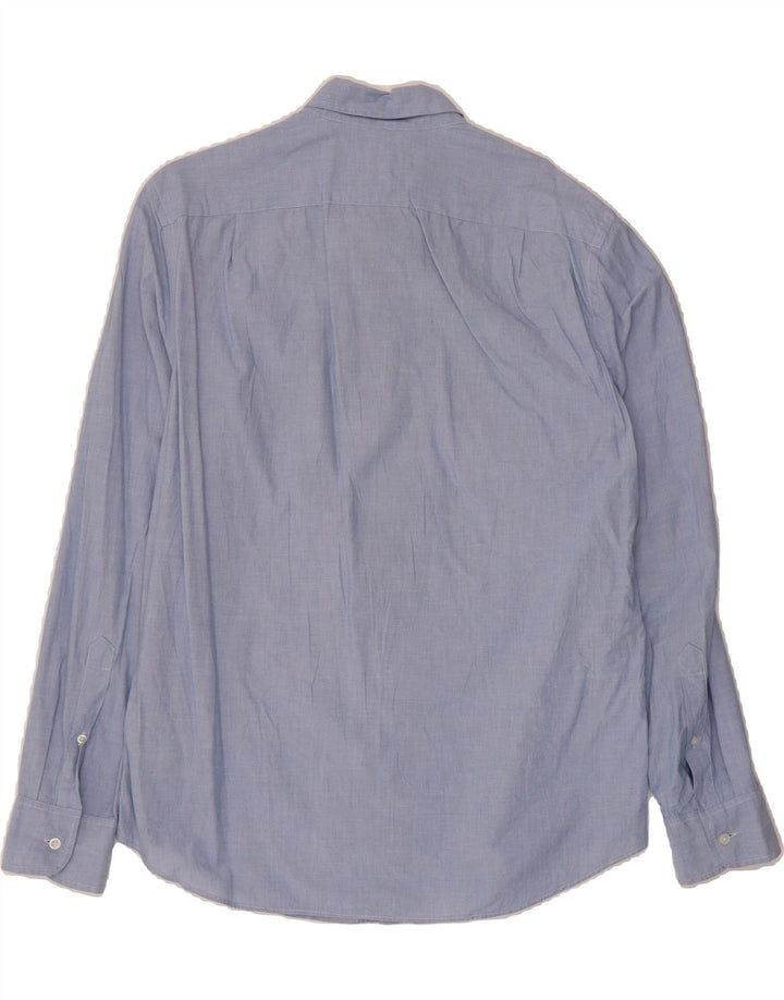 J. CREW Mens Mercantile Flex Shirt Medium Blue Cotton Vintage J. Crew and Second-Hand J. Crew from Messina Hembry 
