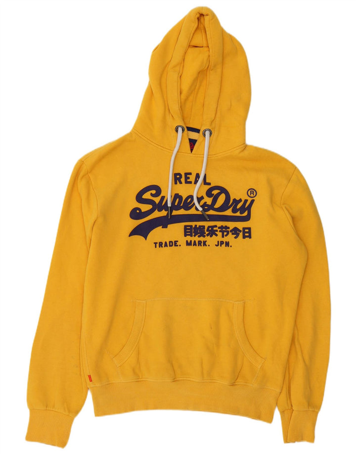 Ανδρικό γραφικό κουκούλα Superdry, μεσαίο κίτρινο βαμβακερό