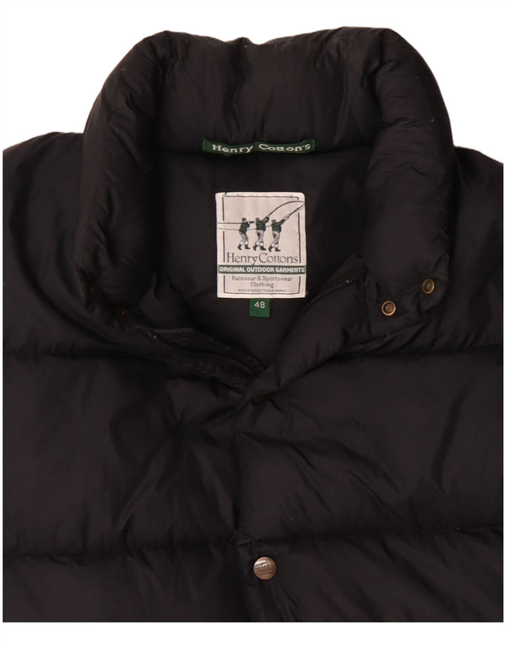 HENRY COTTONS Ανδρικό μπουφάν με φαρδιά φαρδιά επένδυση IT 48 Μεσαίο Μαύρο
