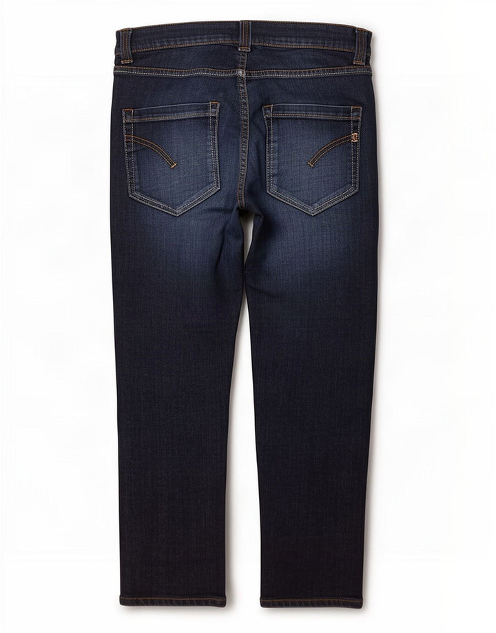 Γυναικείο ίσιο τζιν Dondup W34 L25 Navy Blue Cotton
