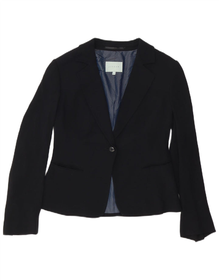 Jigsaw Γυναικείο σακάκι με 1 κουμπί UK 14 Medium Black
