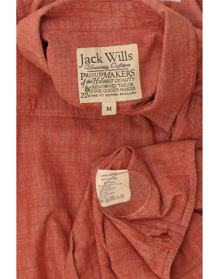 Ανδρικό πουκάμισο Jack Wills, μεσαίο κόκκινο βαμβακερό