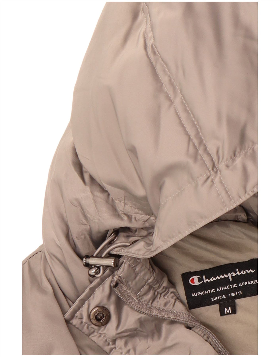 CHAMPION Womens Padded Hooded Duffle Coat UK 14 Medium Grey Polyester