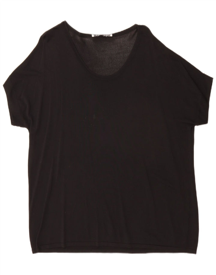 Zara Γυναικείο T-Shirt Top UK 16 Large Black