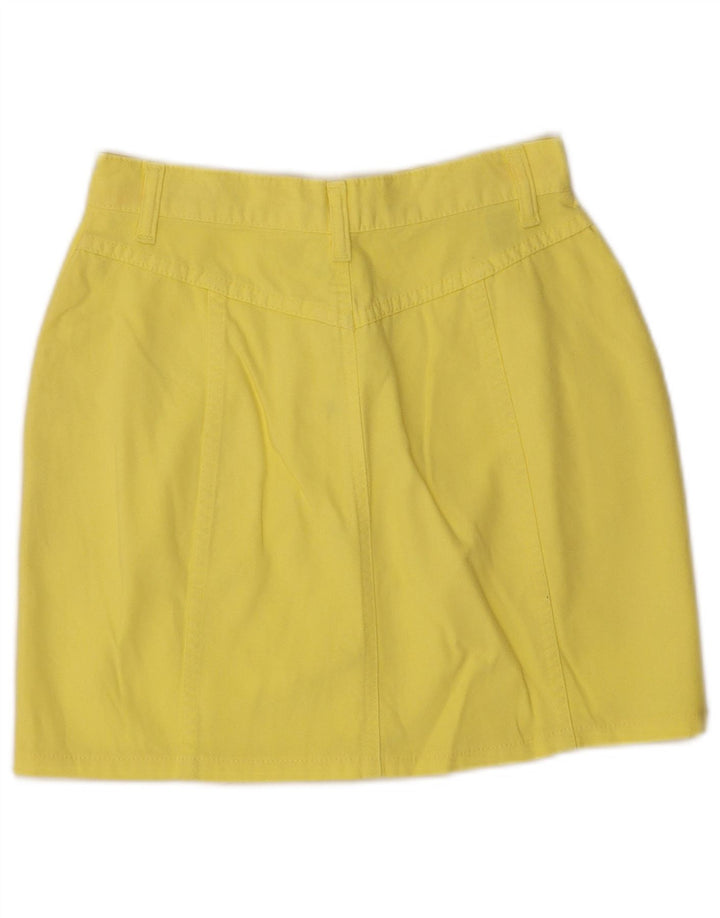 Γυναικεία Μίνι Φούστα Benetton IT 40 Small W26 Κίτρινο Βαμβακερό