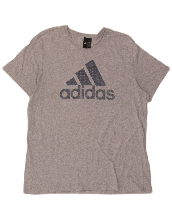 Ανδρικό γραφικό T-Shirt Adidas Top XL Γκρι βαμβακερό