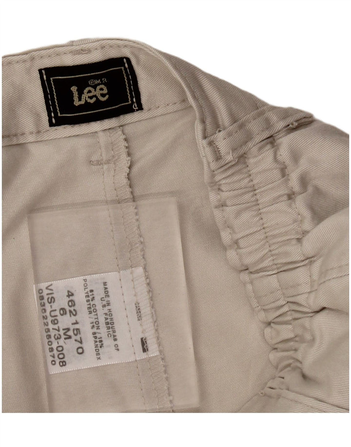 Γυναικείο σορτς Chino με καρφίτσα LEE US 6 Medium W26 Γκρι βαμβακερό
