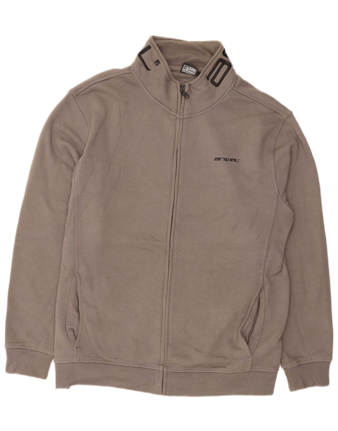 Ανδρική φόρμα Animal Graphic Top Jacket μεγάλο γκρι βαμβακερό