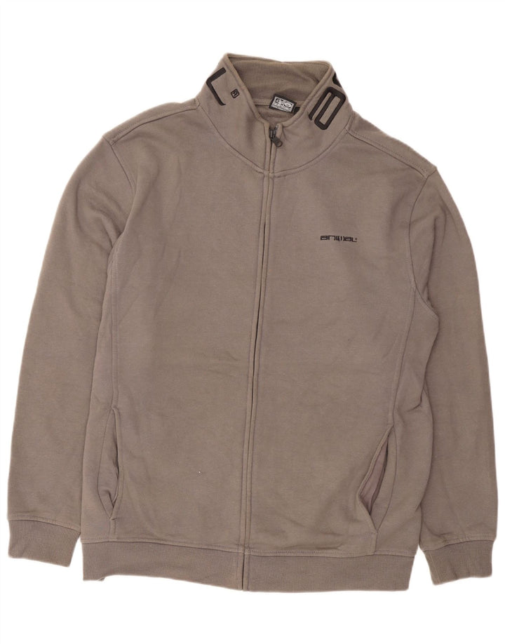 Ανδρική φόρμα Animal Graphic Top Jacket μεγάλο γκρι βαμβακερό