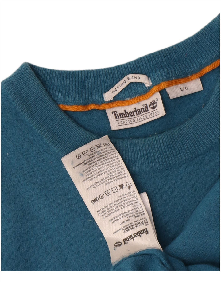 Γυναικείο πουλόβερ Timberland Crew Neck Jumper UK 16 Large Blue Wool