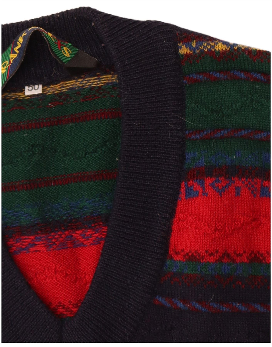 Ανδρικό γιλέκο Frank Alexs Tank Top IT 50 μεσαίο πολύχρωμο ριγέ μαλλί