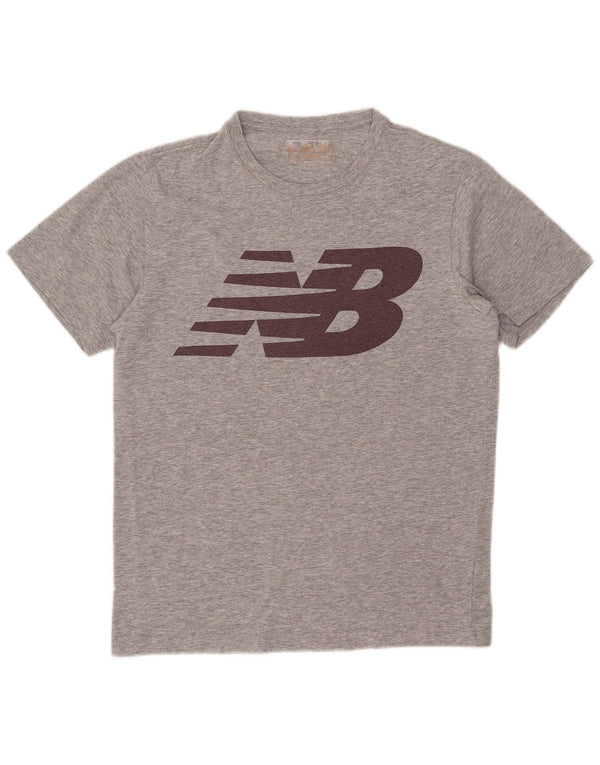 Ανδρικό γραφικό μπλουζάκι New Balance Top Small Grey