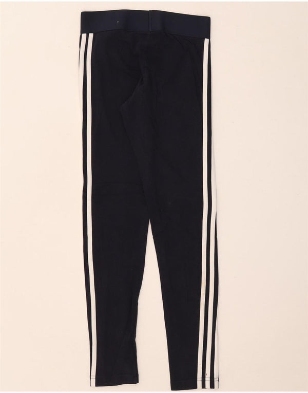 Γυναικείο κολάν Adidas UK 4/6 XS Navy Blue Cotton