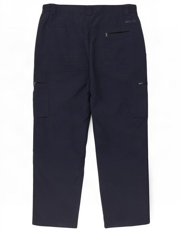 Mountain Warehouse Mens Cargo Windbreaker Trousers W38 L29 Navy Blue