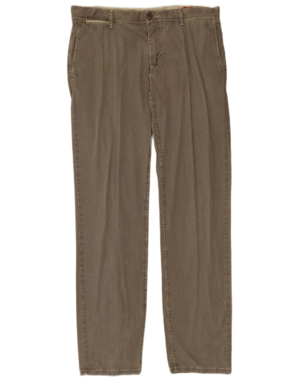 Vintage Ανδρικό ίσιο παντελόνι Chino IT 50 Large W34 L33 Khaki Houndstooth