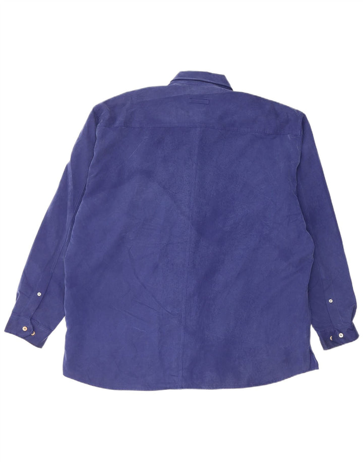 Ανδρικό πουκάμισο Ted Baker Size 4 Large Blue Polynosic