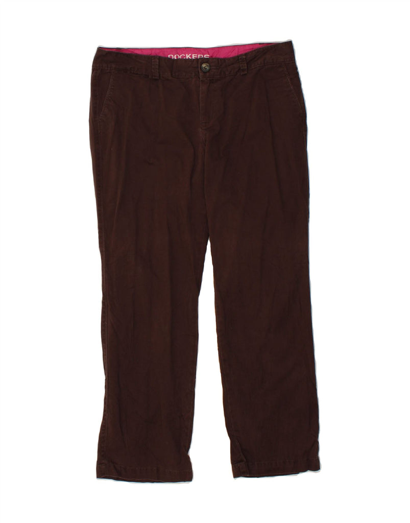 DOCKERS Womens Straight Chino Trousers US 12 Large W34 L37  Brown Cotton Vintage Dockers and Second-Hand Dockers from Messina Hembry 