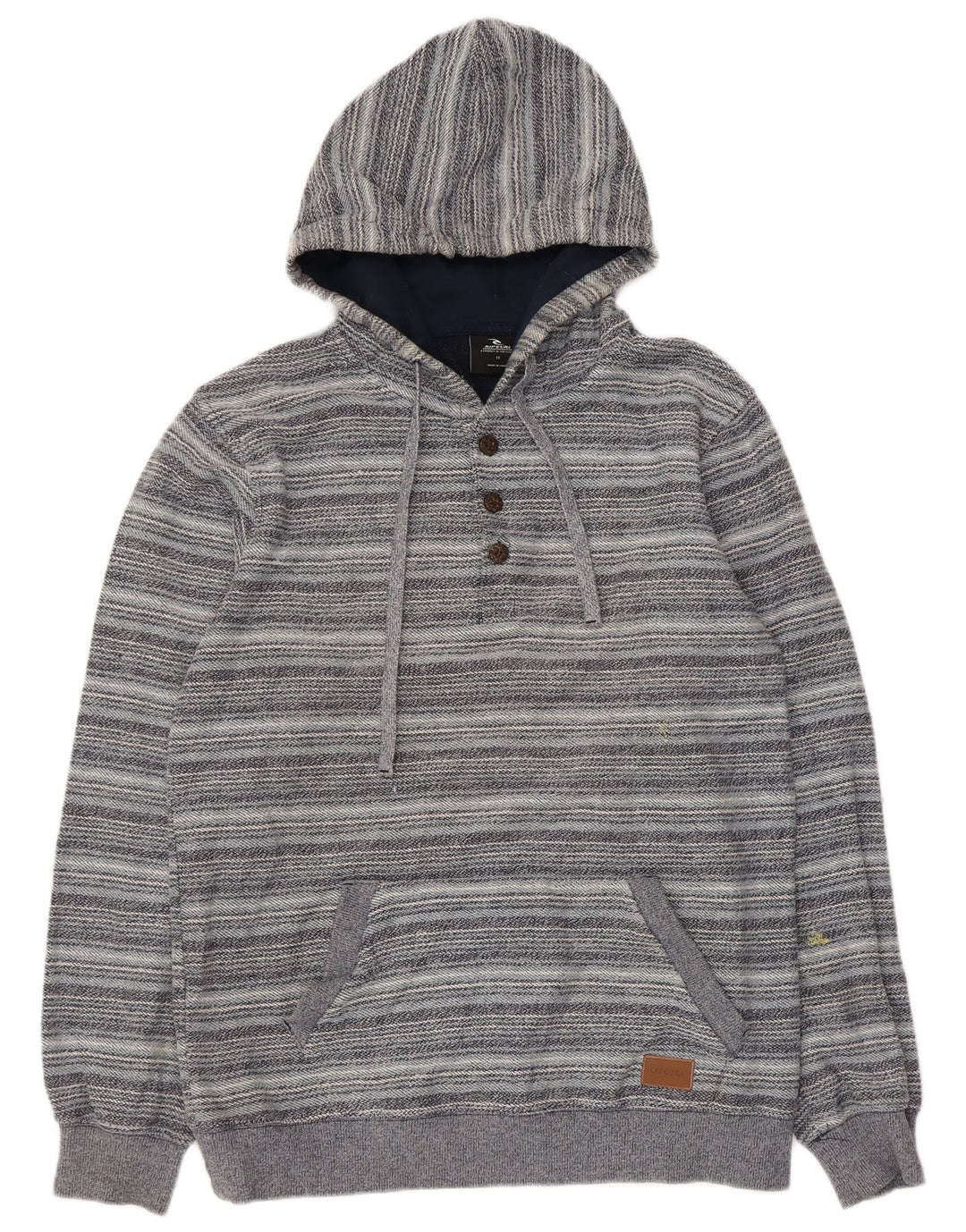 Rip Curl Γυναικείο πουλόβερ UK 14 Large Grey Pinstripe