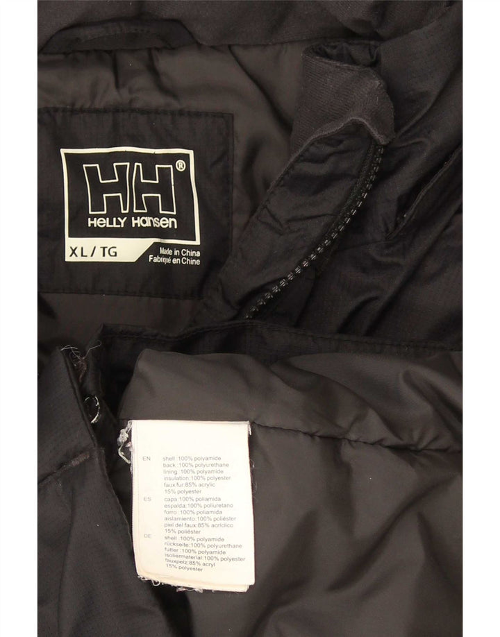 Helly Hansen Γυναικείο Μπουφάν Parka με κουκούλα UK 18 XL Μαύρο Πολυαμίδιο