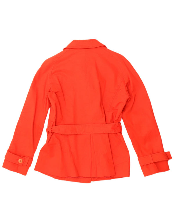 Vintage Γυναικείο Παλτό μπιζελιού IT 44 Μεσαίο κόκκινο βαμβακερό