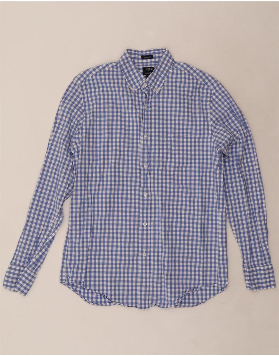 Ανδρικό πουκάμισο J. Crew Classic Fit Medium Blue Gingham Cotton