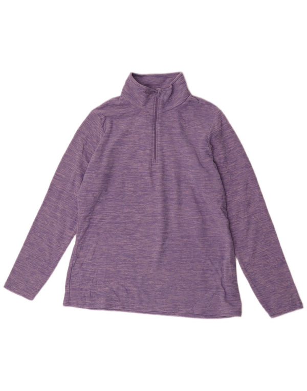 Mountain Warehouse Γυναικεία φερμουάρ με φερμουάρ Fleece Jumper UK 16 Large Purple Flecked
