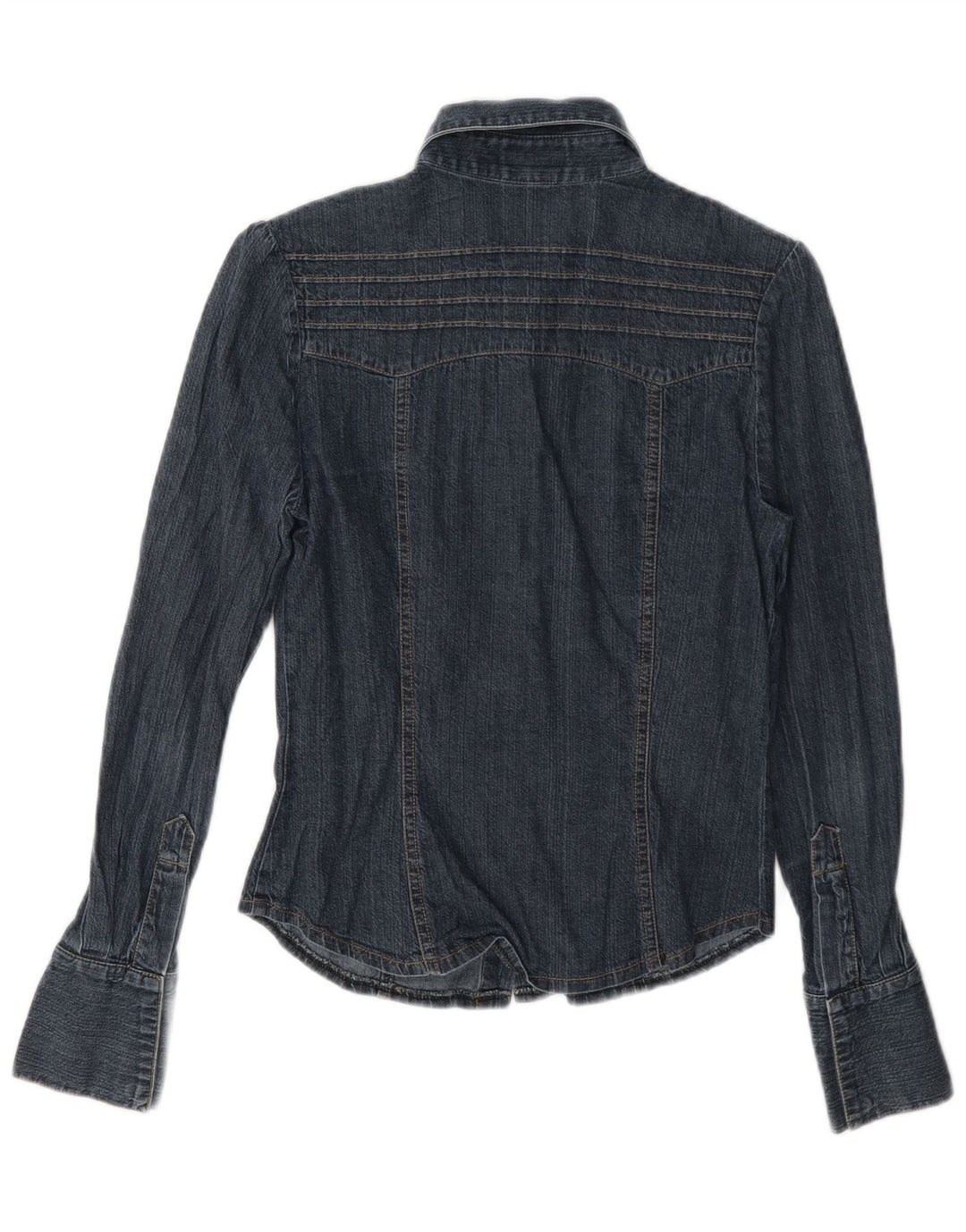 Γυναικείο τζιν πουκάμισο Oasis UK 8 Small Navy Blue από βαμβάκι