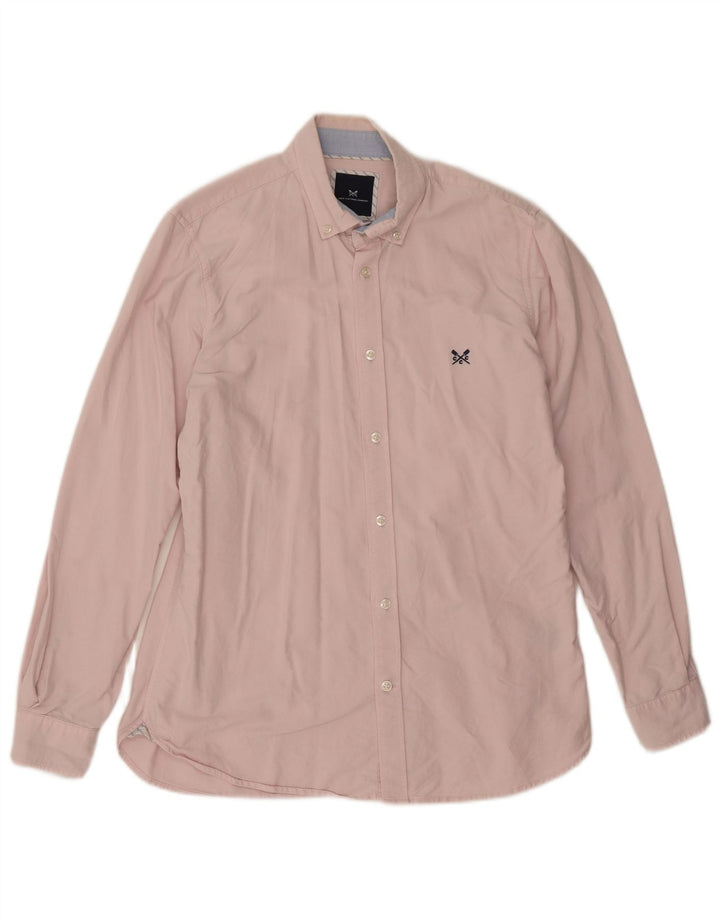 Ανδρικό πουκάμισο Crew Clothing Slim Fit, Μεσαίο ροζ βαμβακερό