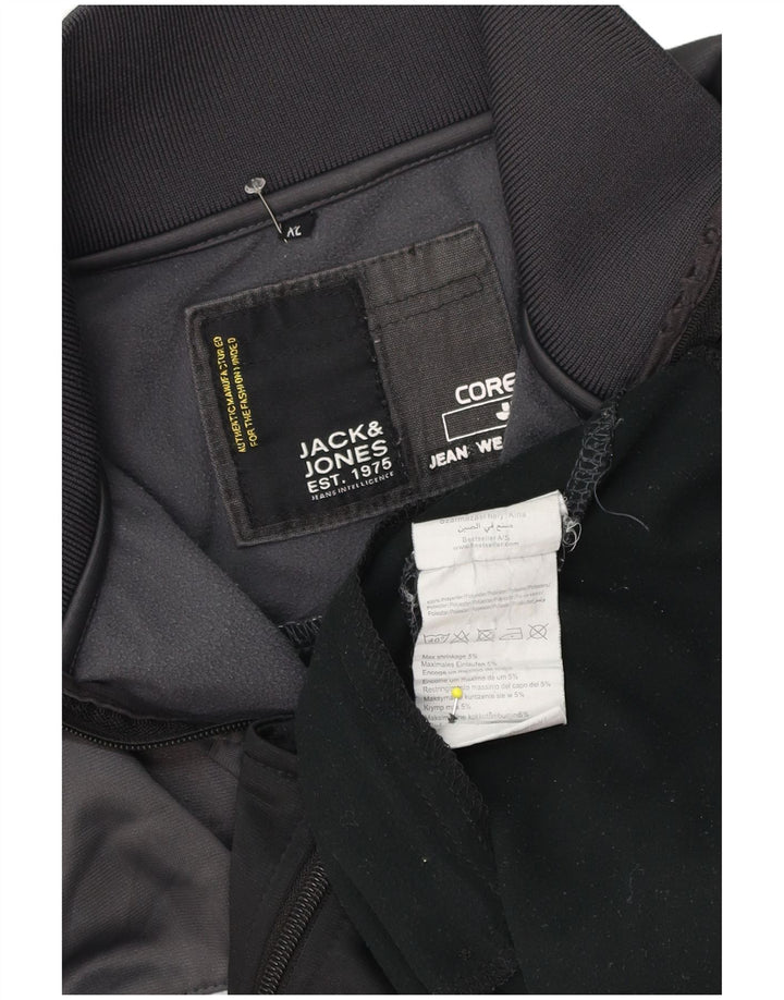 Jack & Jones Ανδρική φόρμα γραφικών Top Jacket XL Black Colourblock