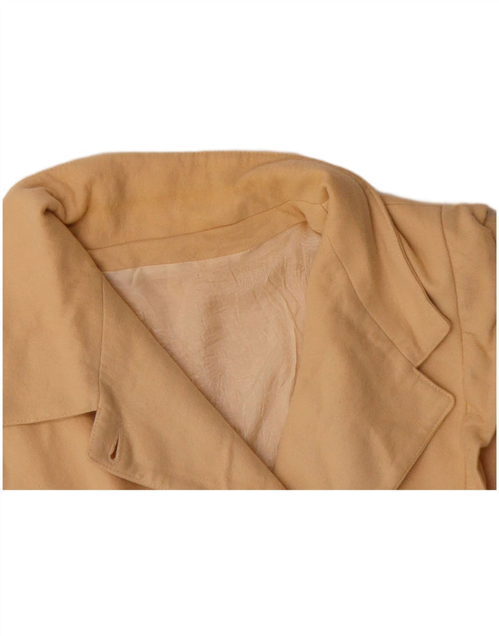 VINTAGE Womens Bomber Jacket UK 18 XL Beige