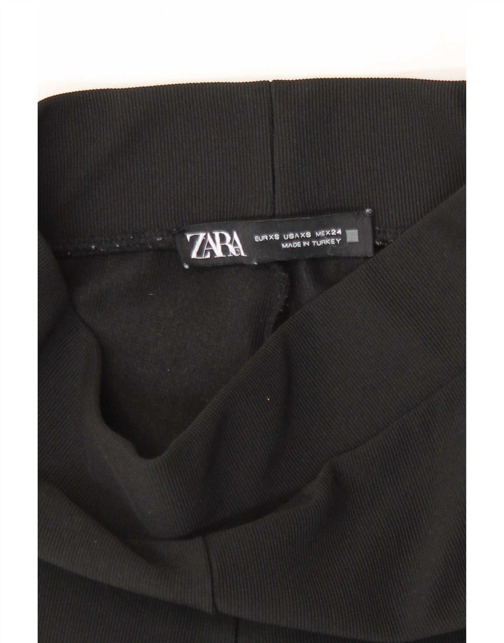 Zara Γυναικείο κολάν Flare UK 4 XS Μαύρο