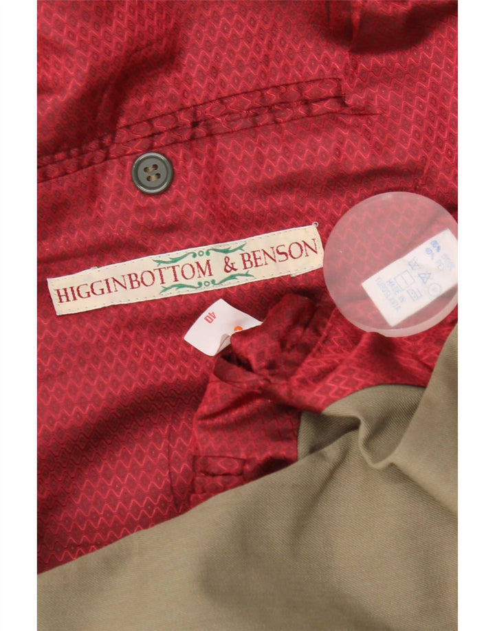 Vintage γυναικείο διπλό μπουφάν μπλέιζερ UK 40 Μεγάλο μαλλί χακί