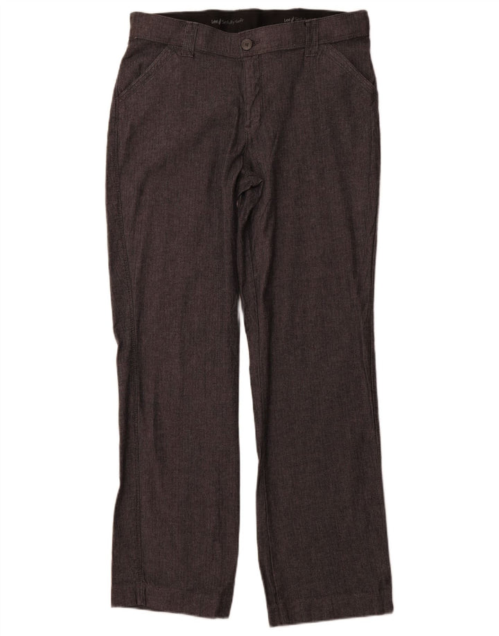 Γυναικείο ίσιο casual παντελόνι LEE US 12 Large W32 L31 Grey Ψαροκόκκαλο