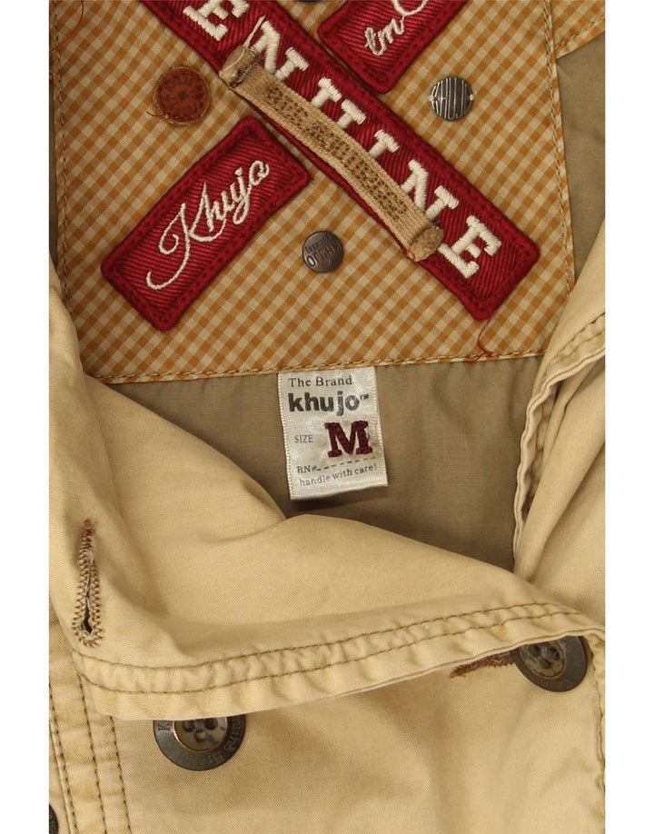 KHUJO Γυναικεία Trench Coat UK 14 Medium Beige Βαμβακερό
