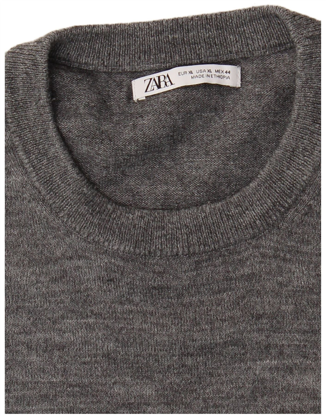Ανδρικό πουλόβερ Zara Crew Neck Jumper XL Grey
