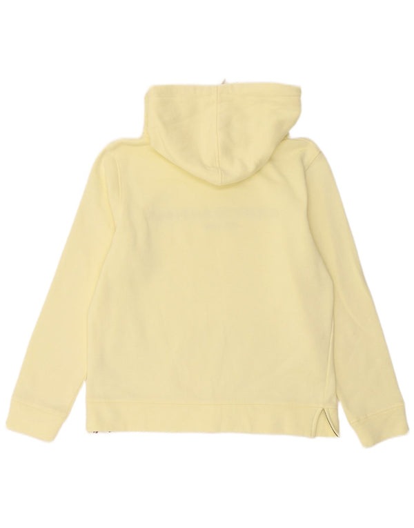 Tommy Hilfiger Γυναικείο γραφικό υπερμεγέθου Hoodie Jumper UK 10 Small Yellow
