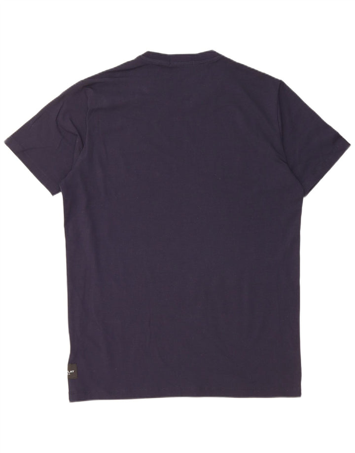 Ανδρικό T-Shirt Replay Top Medium Navy Blue