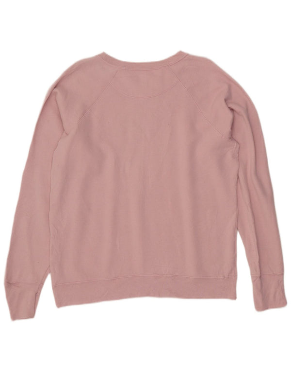 CHAMPION Γυναικεία γραφικά φούτερ Jumper UK 16 Large Pink Polyester
