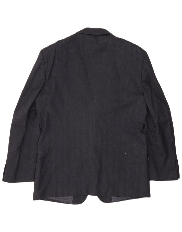 Valentino Ανδρικό τζάκετ Blazer 2 κουμπιών IT 52 XL Navy Blue Virgin Wool
