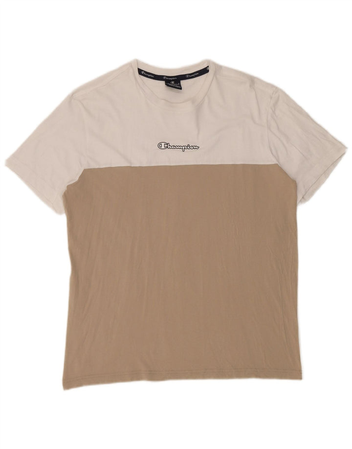 Ανδρικό T-Shirt Champion Top Large White Colourblock
