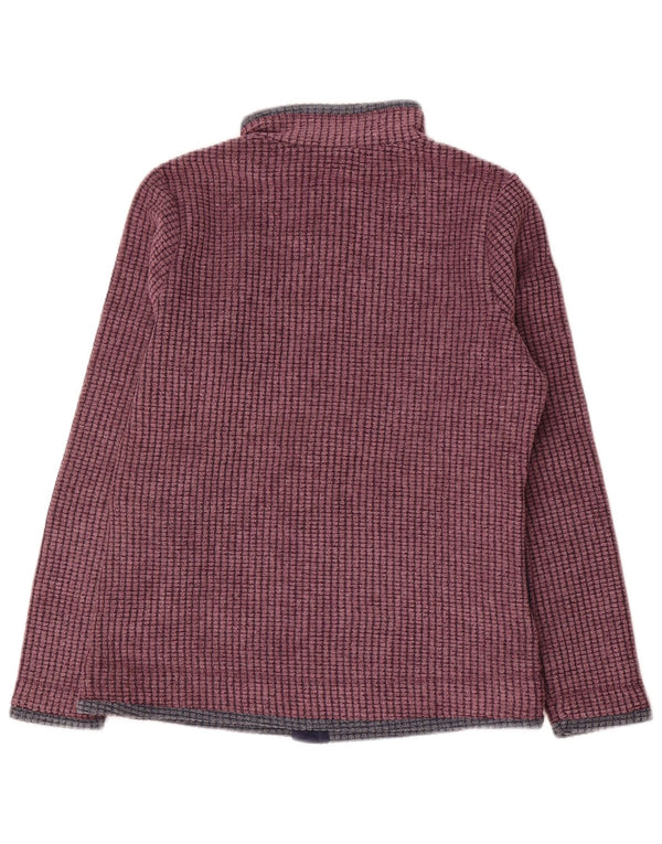 Weird Fish Γυναικείο Υπερμεγέθη Fleece Jacket UK 10 Small Burgundy Polyester